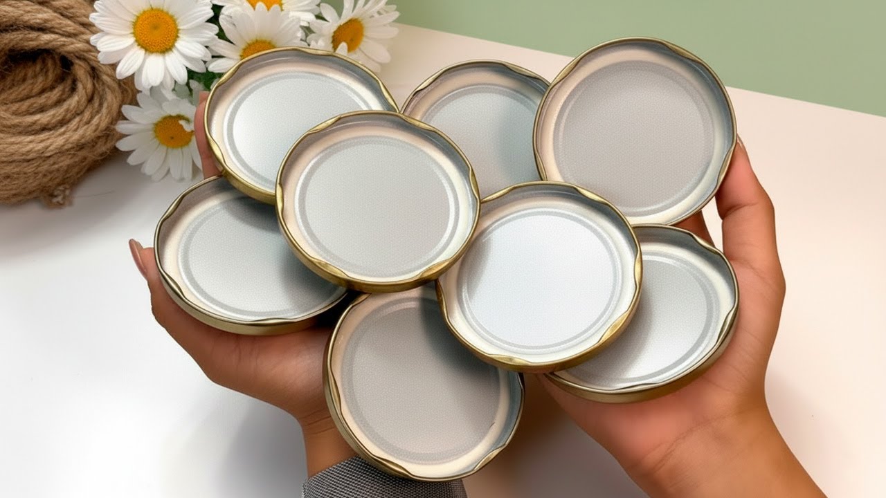 DON'T THROW AWAY YOUR JAR LIDS!🤯 GENOUS IDEAS YOU HAVEN'T SEEN!