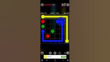 flow free level 68 | games | android | flow free | level 68 | 6x6 #flowfree #android #game #mindgame