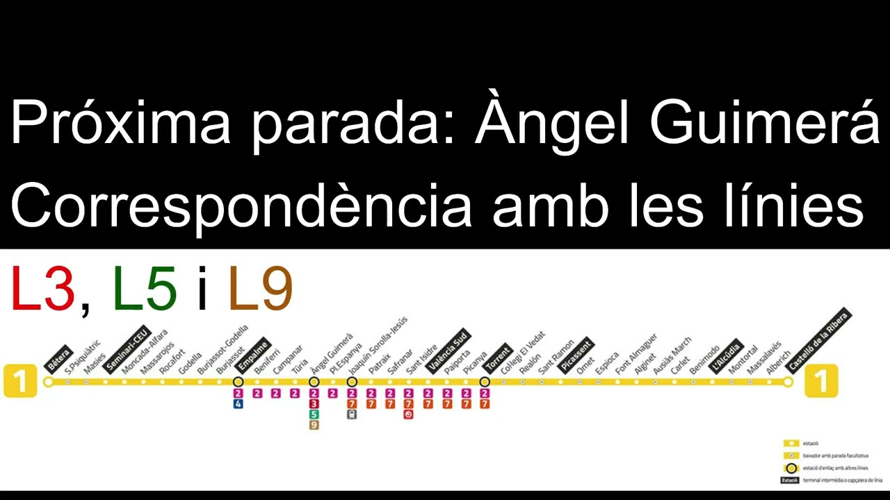 Megafonía L1 MetroValencia