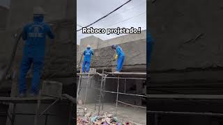 Reboco projetado
