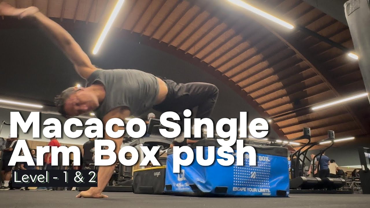 Final Step Before Taking It to the Floor - Macaco Single Arm Box Push (Level 1&2)