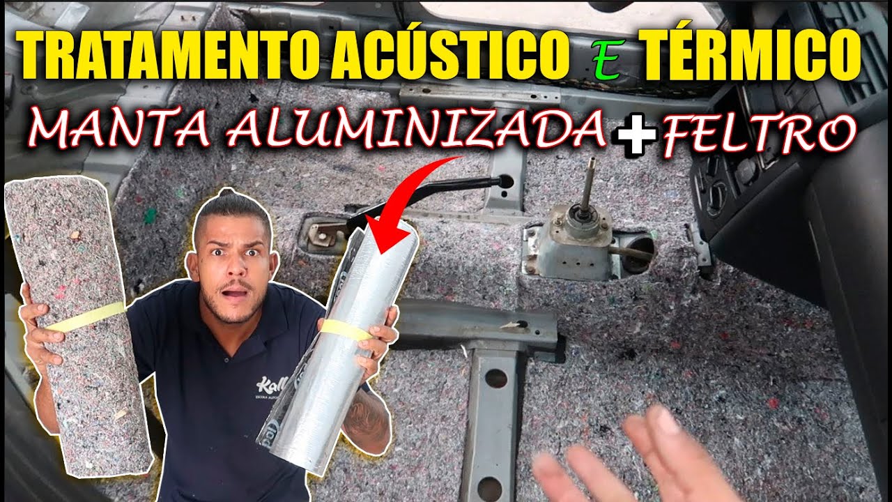 ISOLAMENTO ACÚSTICO E TÉRMICO -  FELTRO E MANTA ALUMINIZADA ASFÁLTICA| Passo a passo