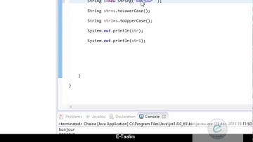 Java:  toUpperCase et toLowerCase