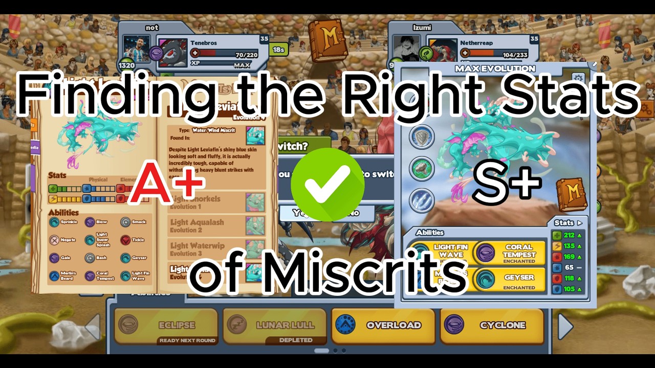 Miscrits Drop Rates Rarirty How to Find the Right Stat for a Miscrit | Miscrits: World of Creatures ...