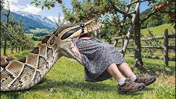 MIRACLE RESCUE: SWALLOWED ALIVE 70-Year-Old Woman vs. 9 Meter Python
