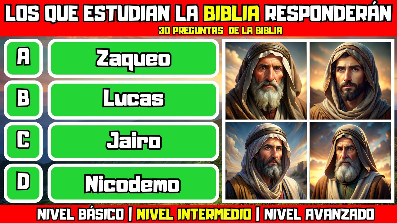 30 Preguntas de SAN MARCOS de la BIBLIA: CREO que algunas NO SABÍAS, ¿Podrás RESPONDER todas?