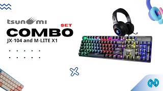 [REVIEW] Tsunami Combo JX-104 and M-LITE X1 Set | เซตเกมมิ่งสุดคุ้ม ราคาไม่ถึง 1 พันบาท!!!