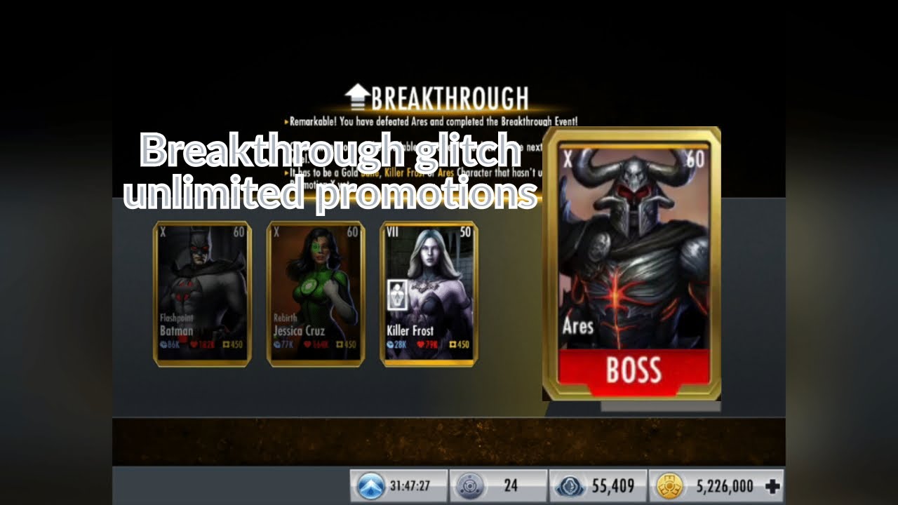 Injustice Gods Among Us - Breakthrough Glitch