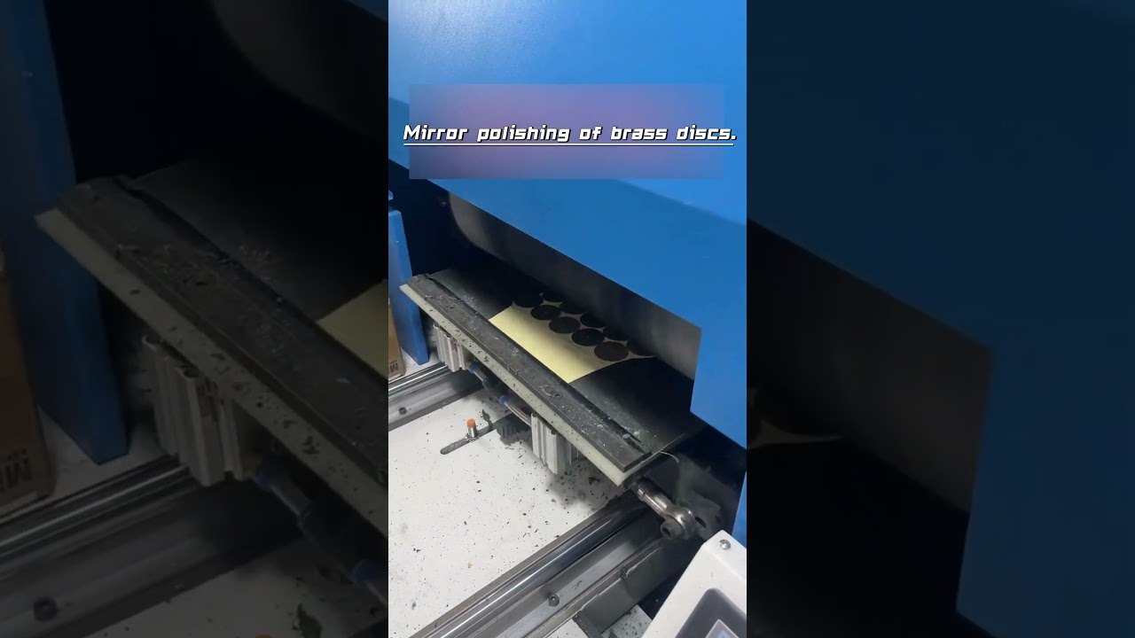 Copper polishing and deburring machine