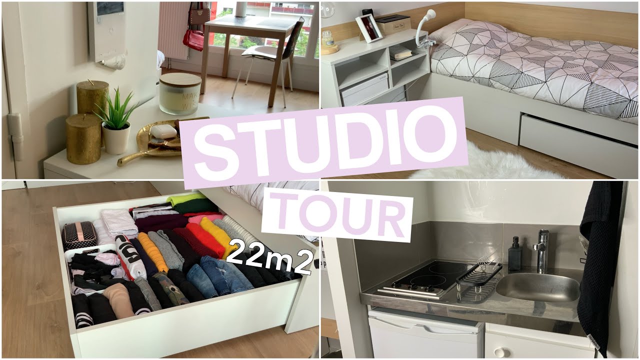 Appartement tour  (Mon logement étudiant au Crous) 22m2 à Clermont-Ferrand