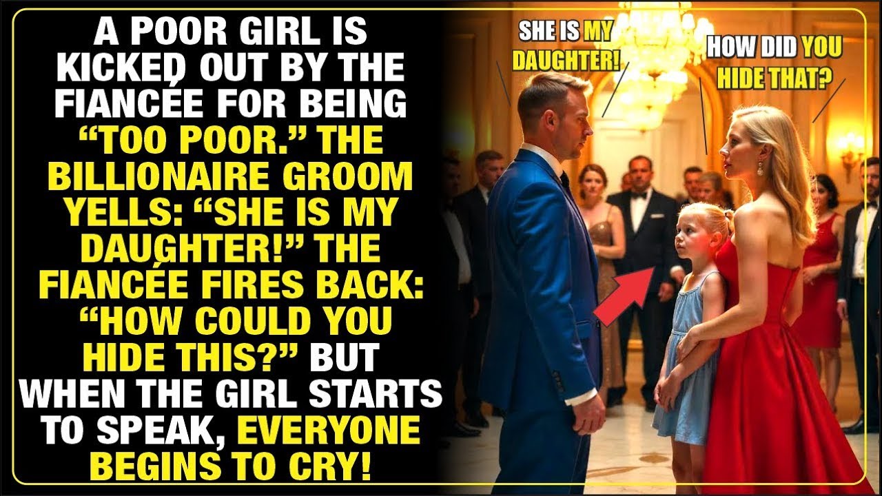 POOR GIRL REJECTED FOR BEING BROKE, BILLIONAIRE GROOM SHOCKS ALL BY CALLING HER HIS DAUGHTER