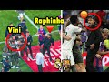رافينيا يدافع عن صديقه لامين يامال ضد فينيسيوس جونيور ولاعبي ريال مدريد خلال مشادة الكلاسيكو 