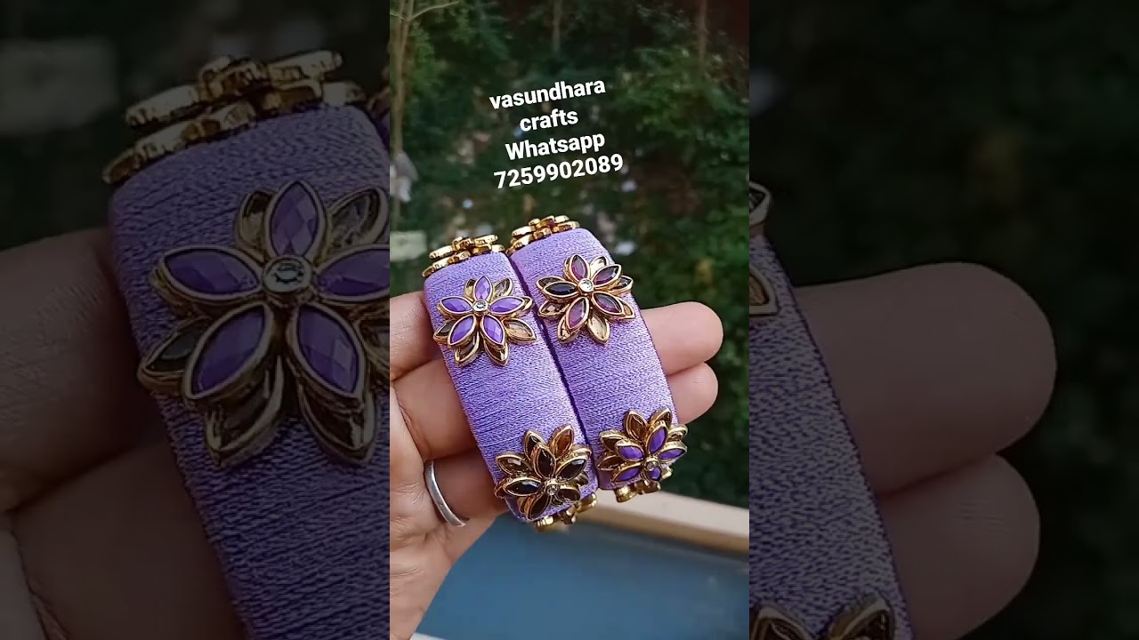 3d silk thread bangles. Colors can be customised. whatsapp for enquiry.