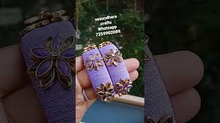 3D Silk Thread Bangles. Colors Can Be Customised. Whatsapp For Enquiry.