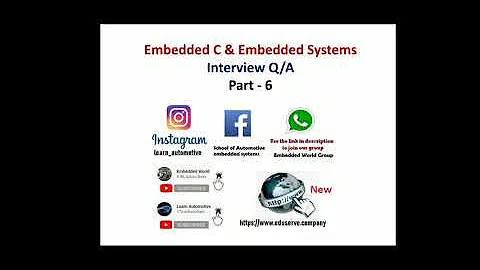 Embedded C Interview Q/A | Part - 6 | Embedded World | Embedded C