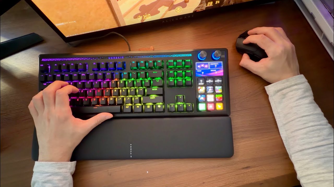 Um dos Teclados mais legais que já testei Corsair Galleon 100 SD com Stream Deck