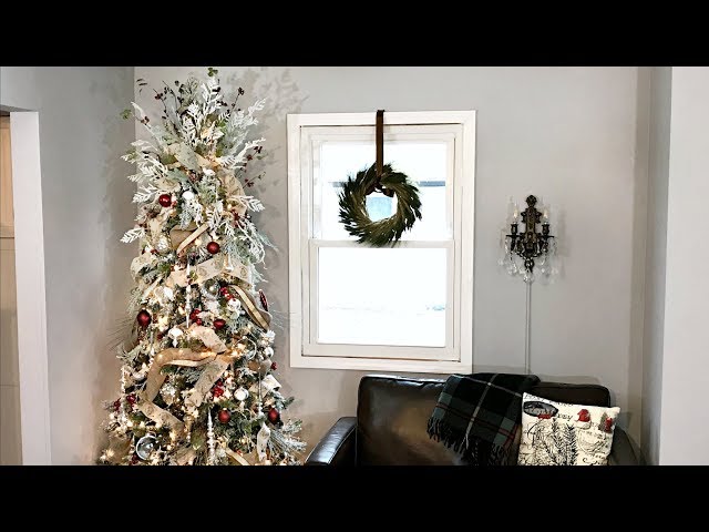 DIY Flocked Christmas Tree — The Rustic Boxwood