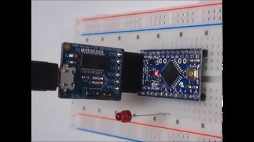 Blinking LED by Arduino Pro Mini