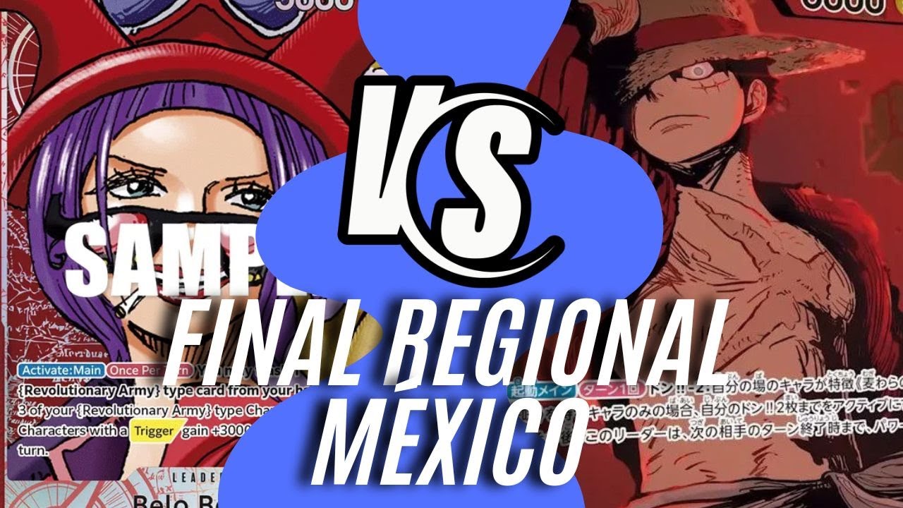 Final regional México Belo Betty Vs Luffy G/P. One Piece TCG. One Piece Trading Card Game Tournament