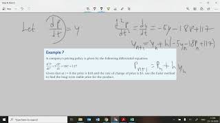 Ex12J: IB HL AI Maths, Oxford; approximate solutions to second order differential equations (GTU)