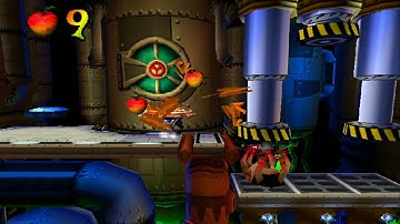 Crash Bandicoot 2 - 100% Gameplay, Level 25 Spaced Out