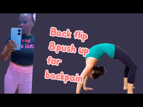 Backflip to reduce Backpain//Try this No equipment//Outdoor Activity