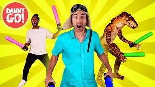 Boom Boom Dinosaur Drum-Along Dance! 🥁🦖 /// Danny Go! Songs for Kids