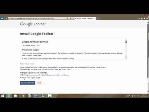 How to Install Google Toolbar on Internet Explorer