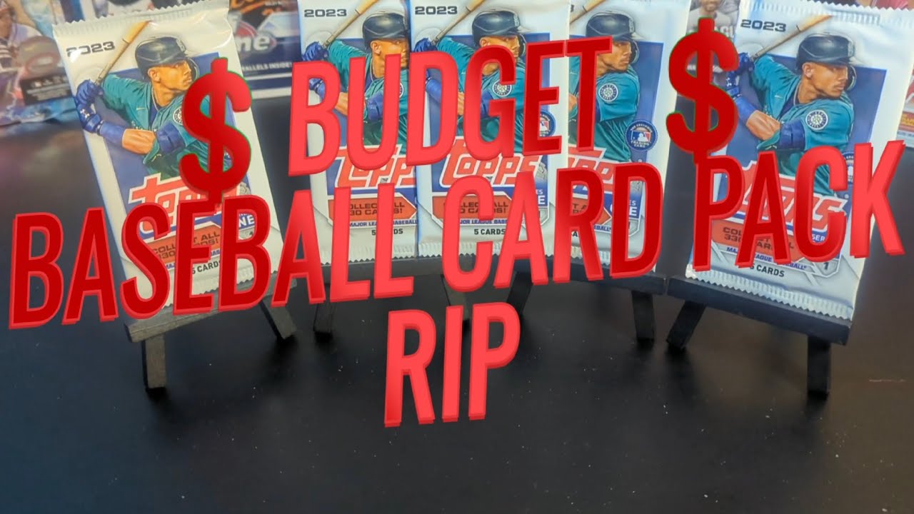 Budget Baseball card pack rip!! 5 packs of topps series 1 from the