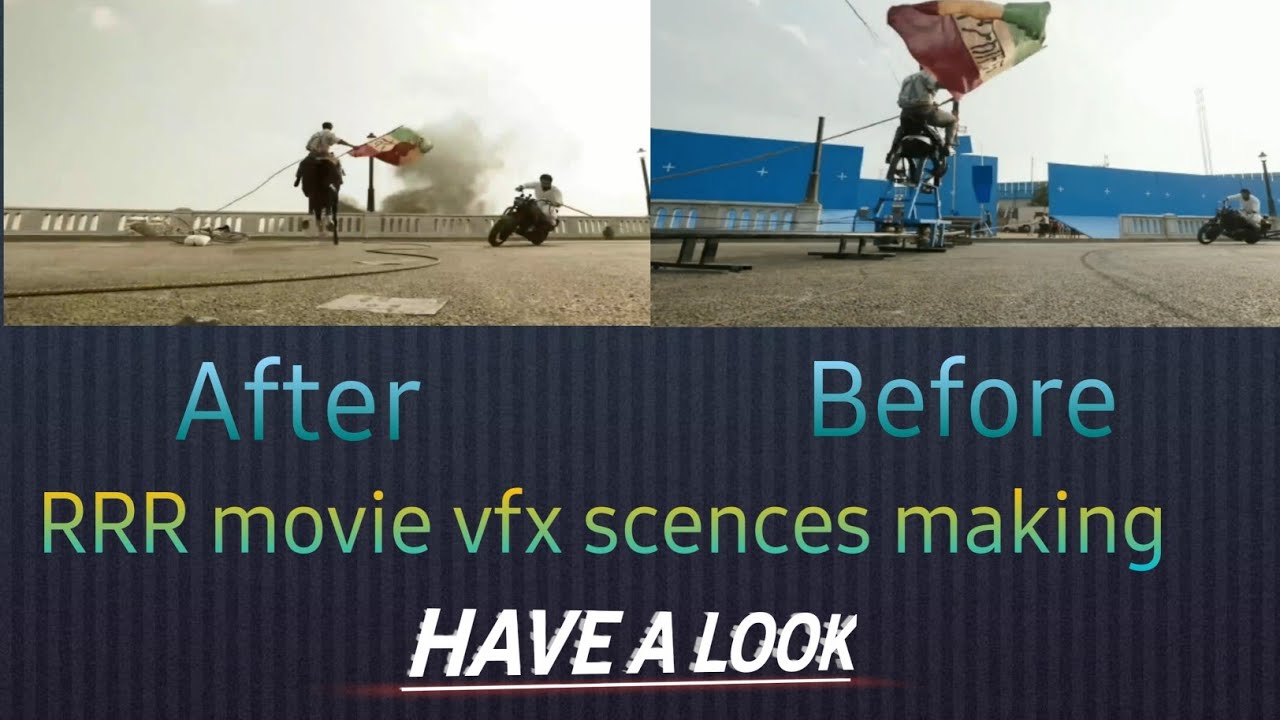 rrr movie vfx making || rrr bride scene making || Cini maya 