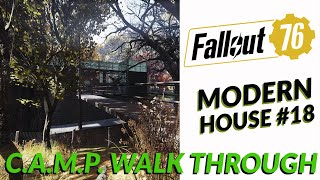 Modern House Build #17 Fallout 76 C.A.M.P. Walk-Through