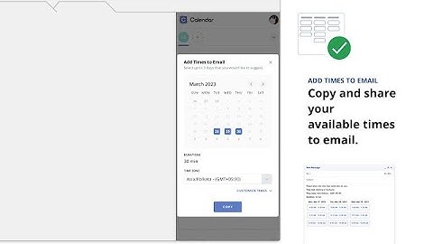 Calendar Chrome Extension Video