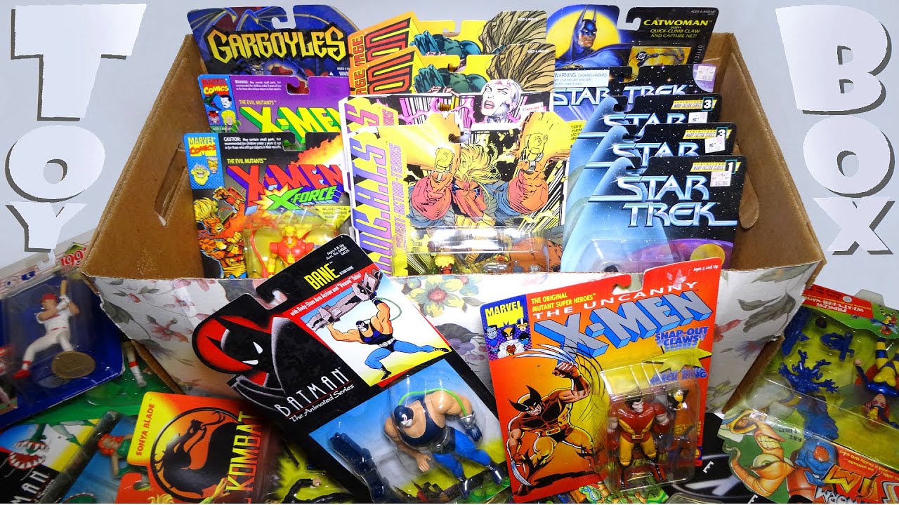 What's in the box: Random Carded ACTION FIGURES! X-Men, Star Trek, Batman + MORE