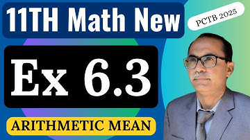 Exercise 6.3 Chapter 6 || 11Th Class Math New Book 2025 PCTB || Sequences And Series