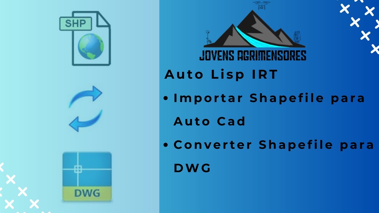 04 Importar arquivos Shape file para o Auto Cad - YouTube