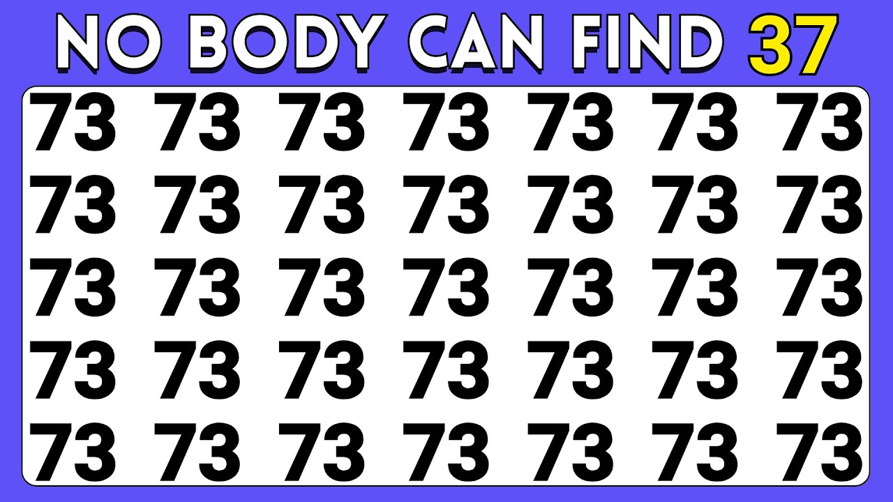 Find The Odd Number And Letter Pro Level Editions | Test Your Observation Skills | Quiz Crown