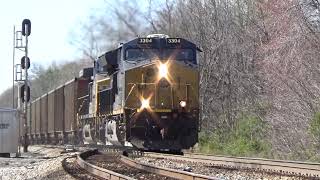 Csx Et44Ah 3304 Leads Loaded Coal N041-19 On 32021