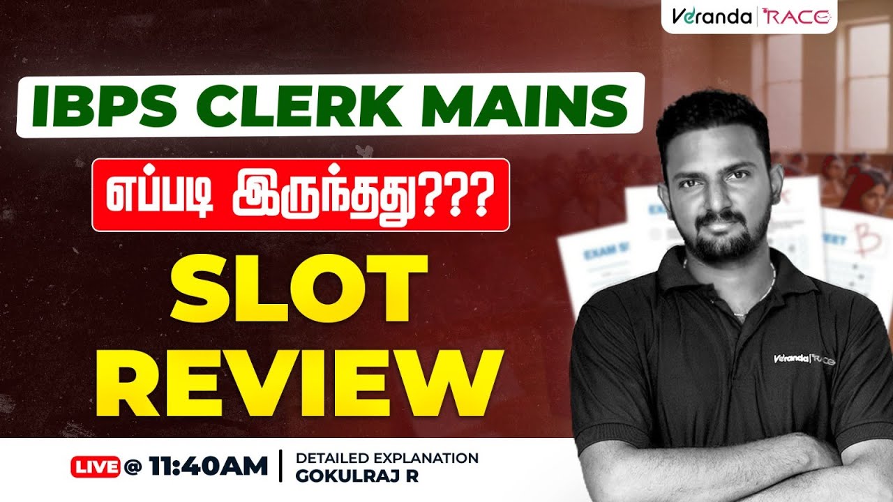 IBPS CLERK MAINS 2025 | SLOT REVIEW | GOKUL SIR