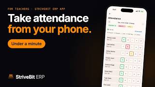 How to Take Attendance on Your Phone | StriveBit ERP Teacher App screenshot 4