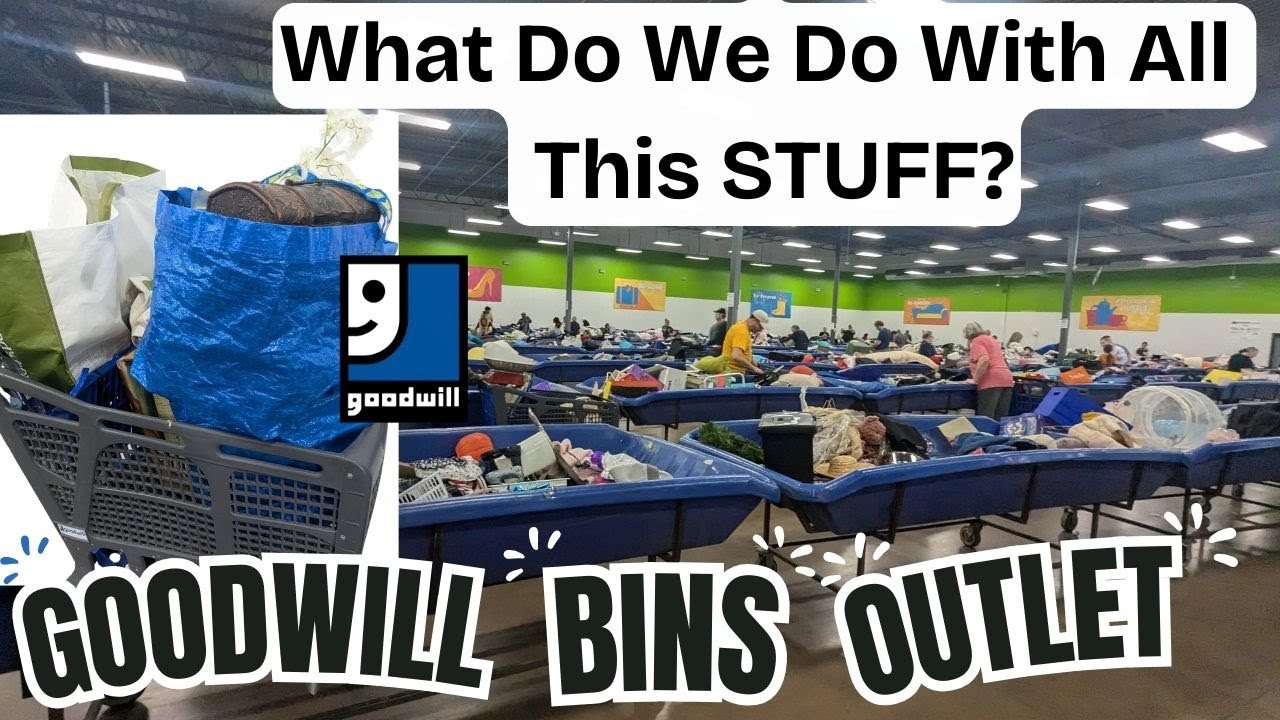 GOODWILL OUTLET BINS - What do we do with All The Stuff We BUY? Thrift with Us! - Upcycle Bin Finds