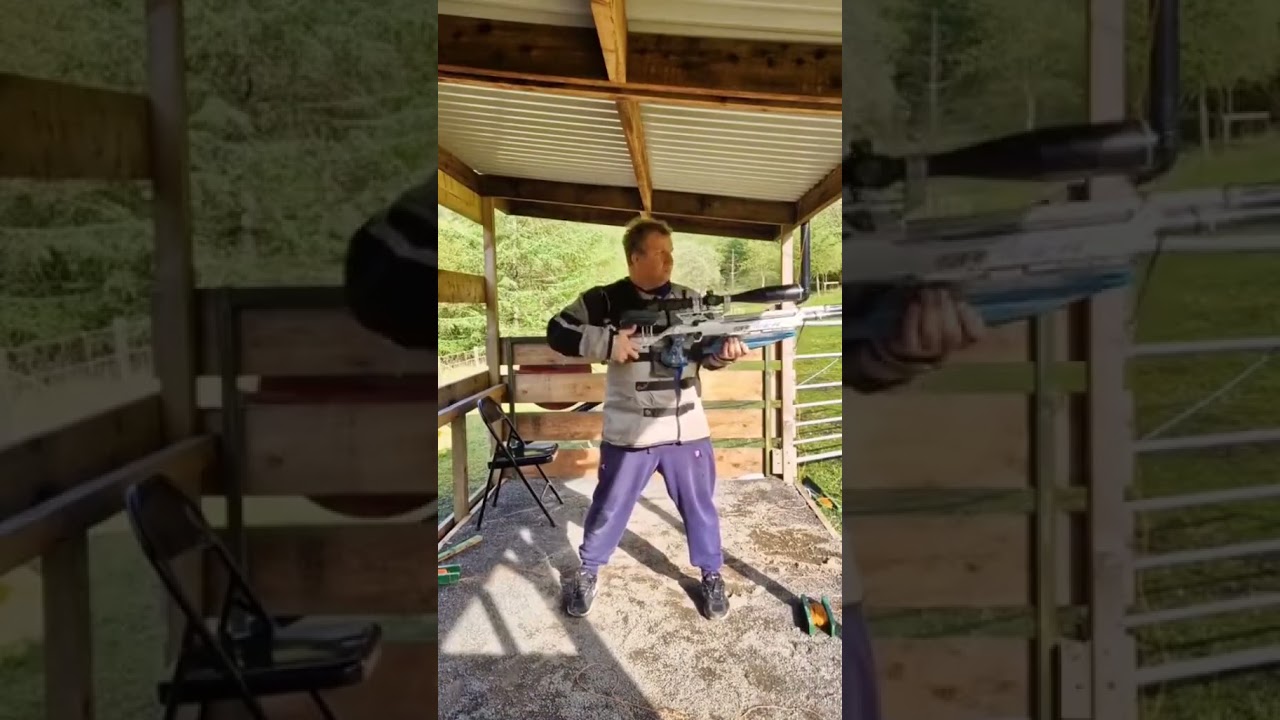 Air Rifle Practice At The Range