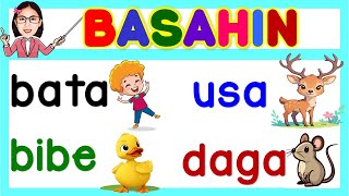 Filipino Reading Lesson  Salitang May Dalawang Pantig  Pagsasanay Sa Pagabasa  Matutong Bumasa