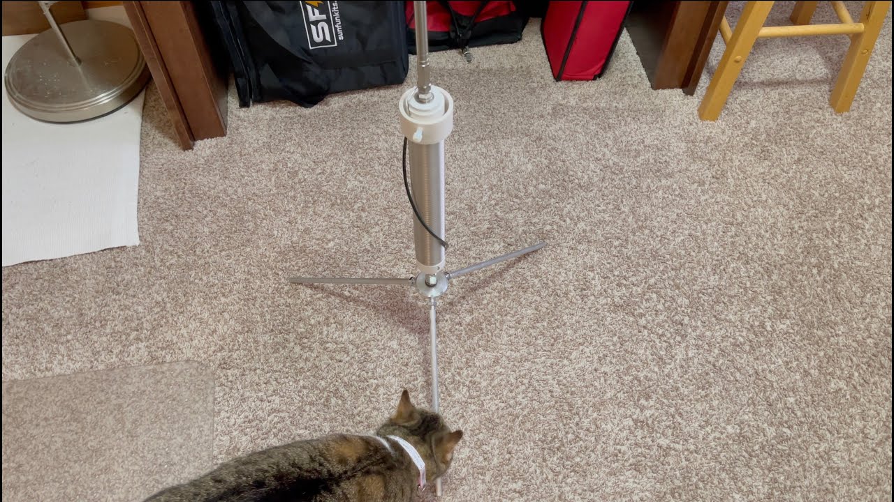 50〜3.5MHz垂直アンテナSmallIR+80m Coil Unit Vertical HF Antenna Has Arrived covering 3.5Mhz - 80m to 30Mhz-10M
