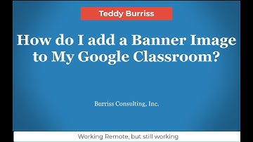 How do I add a banner image to my Google Classroom?