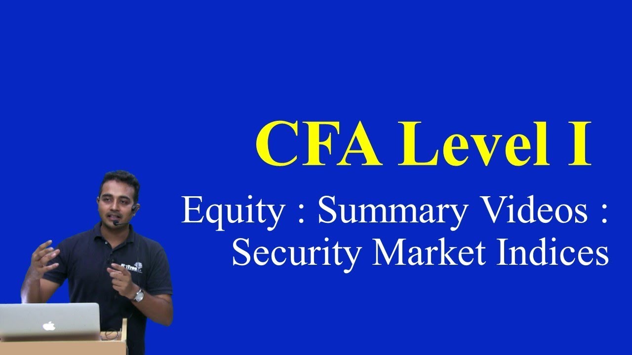 CFA Level I: Crash Course - Equity - Part I(of 6) - YouTube