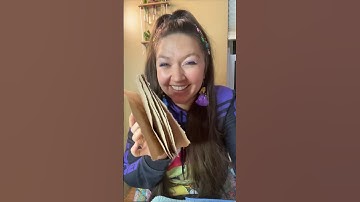 Binding our @TacoBell  bag recycled paper notebook part one #tacobell #recycledpaper #shorts