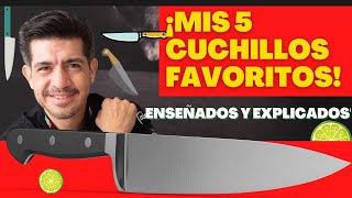 Los 5 mejores cuchillos 🔪 que tengo y que me hacen feliz. El reto 🔥🔪💯