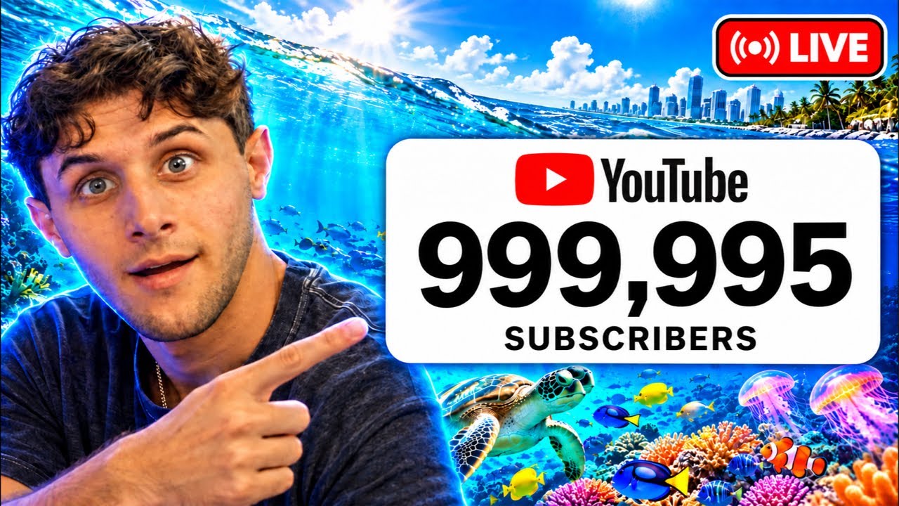 Hitting 1 MILLION SUBSCRIBERS LIVE!!