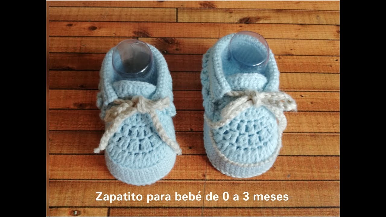 Zapato para niño de 0 a 3 meses - YouTube