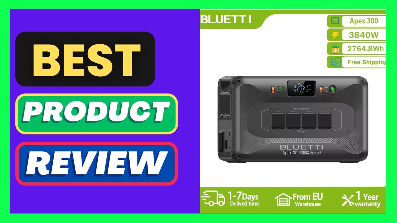 BLUETTI Apex 300 Portable Power Station 3840W Solar Generator